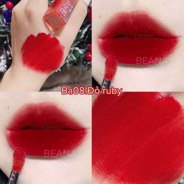 Son B.A Beauty cao cấp màu Đỏ Rượu tặng kèm ủ môi