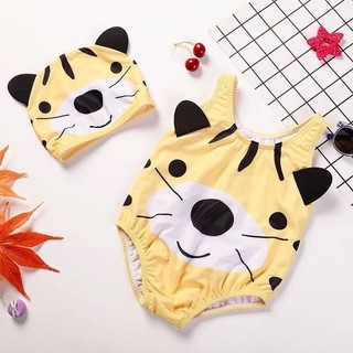 Đồ bơi bé trai bé gái sz 6-16kg, bikini cho bé kèm mũ hoạ tiết động vật dễ thương