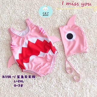 Đồ bơi bé trai bé gái sz 6-16kg, bikini cho bé kèm mũ hoạ tiết động vật dễ thương