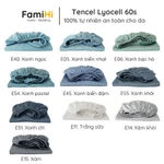 Ga giường lụa Tencel 1m6x2m FamiHi trơn màu cao cấp, drap bo chun trải nệm modal 100% lyocell mềm mát tốt cho da. — ảnh 3