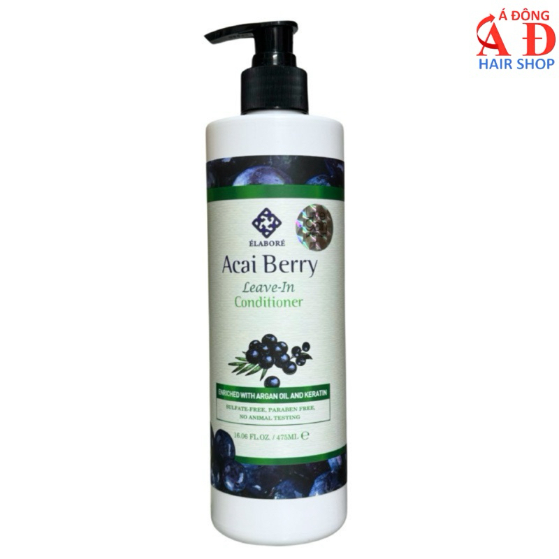 Kem dưỡng xả khô tạo kiểu tóc xoăn Hàn Quốc Livegain Acai Berry Leave in Conditioner 475ml
