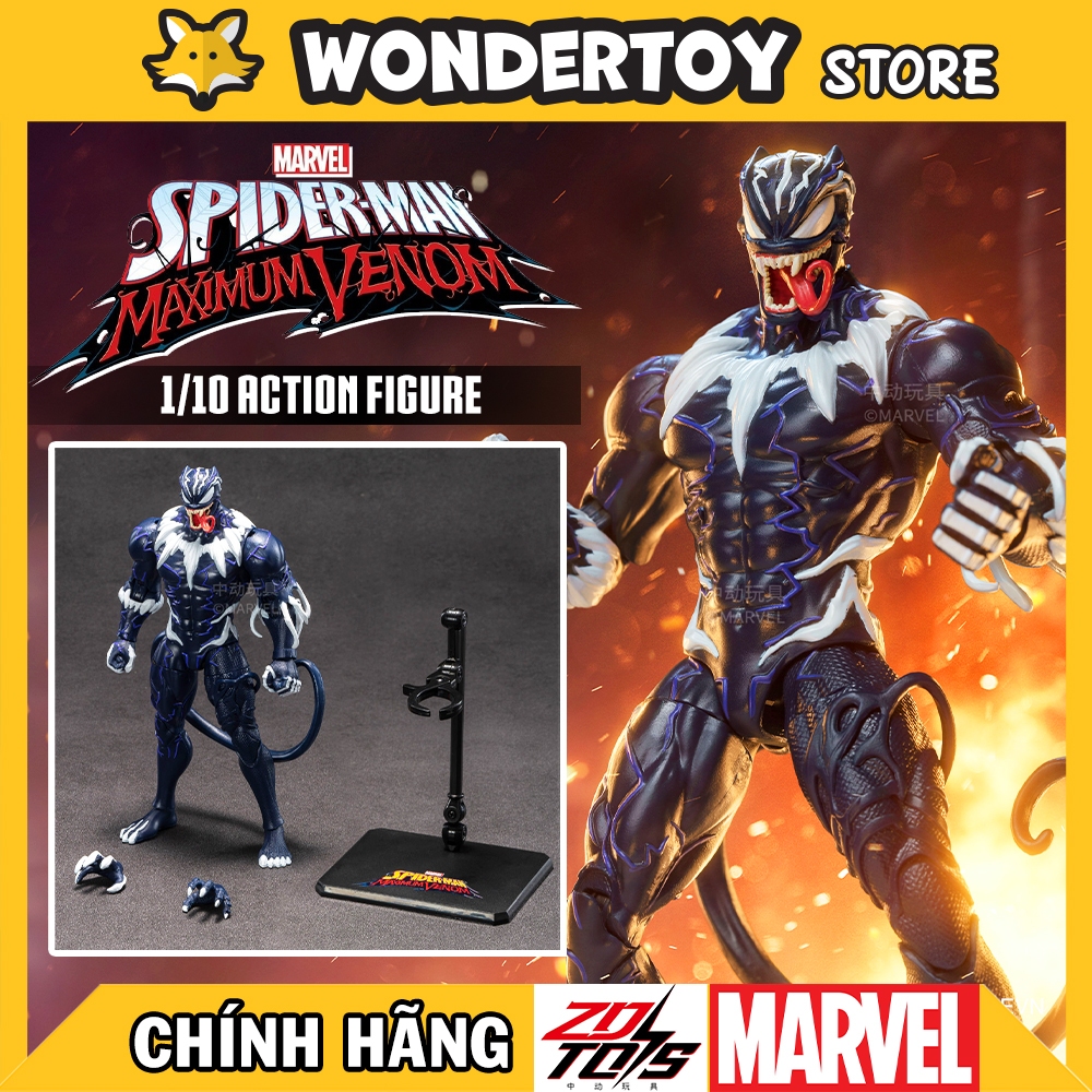 ZD Toys Venomized Thanos 7 Inch Action Figure | Marvel Spider-Man Maximum Venom Series