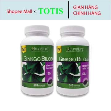 Viên uống bổ não Ginkgo Biloba 340 viên của Mỹ, hỗ trợ chăm sóc sức khỏe não bộ