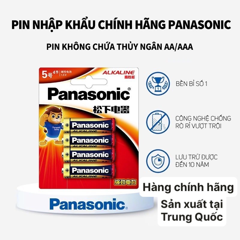 (1 Cặp) Pin Tiểu, Pin Đũa Panasonic Alkaline AA -2A/AAA-3A chính hãng ...