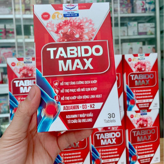 Tabido Max, viên uống bổ khớp, giúp tăng tiết dịch Khớp, phục hồi mô sụn, dùng cho người đau khớp, thoái hóa khớp
