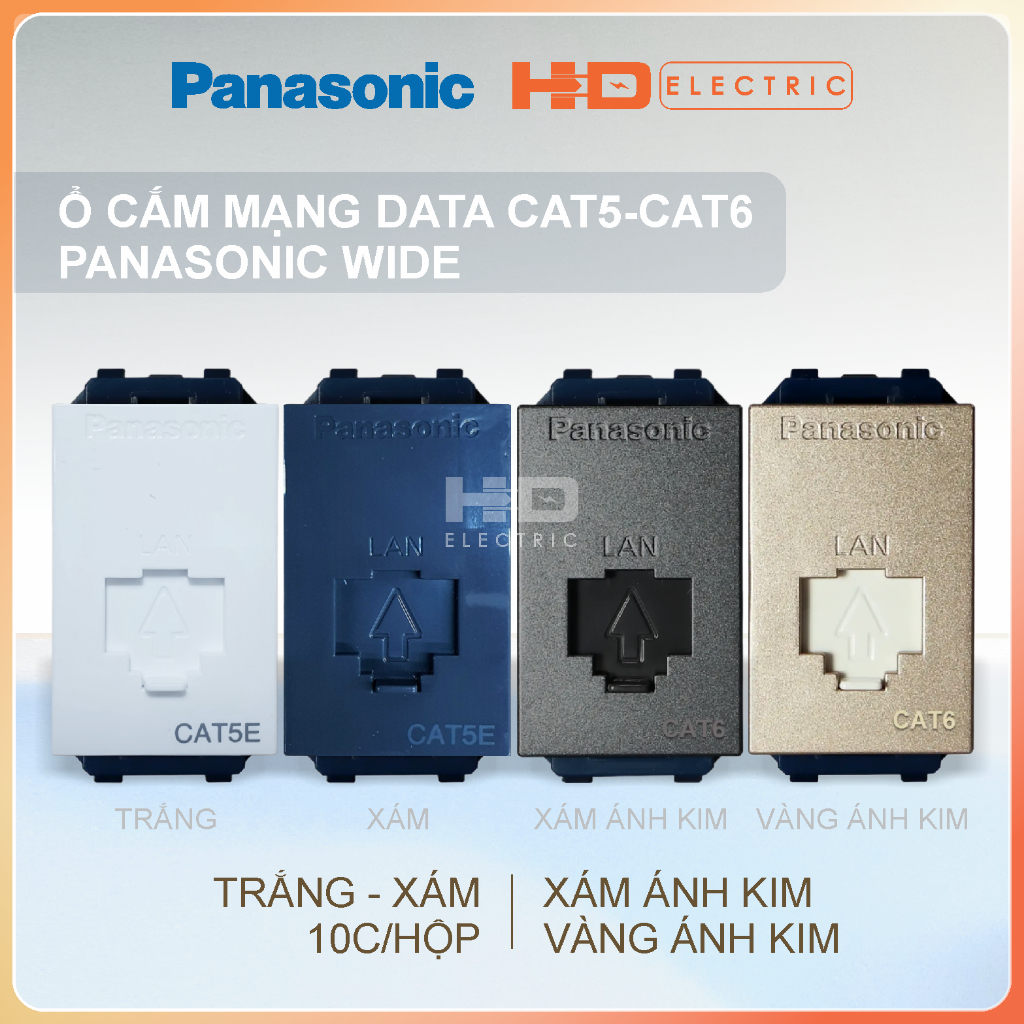 Ổ cắm mạng data CAT5 CAT6 Panasonic WEV2488 WEV24886 | Shopee Việt Nam