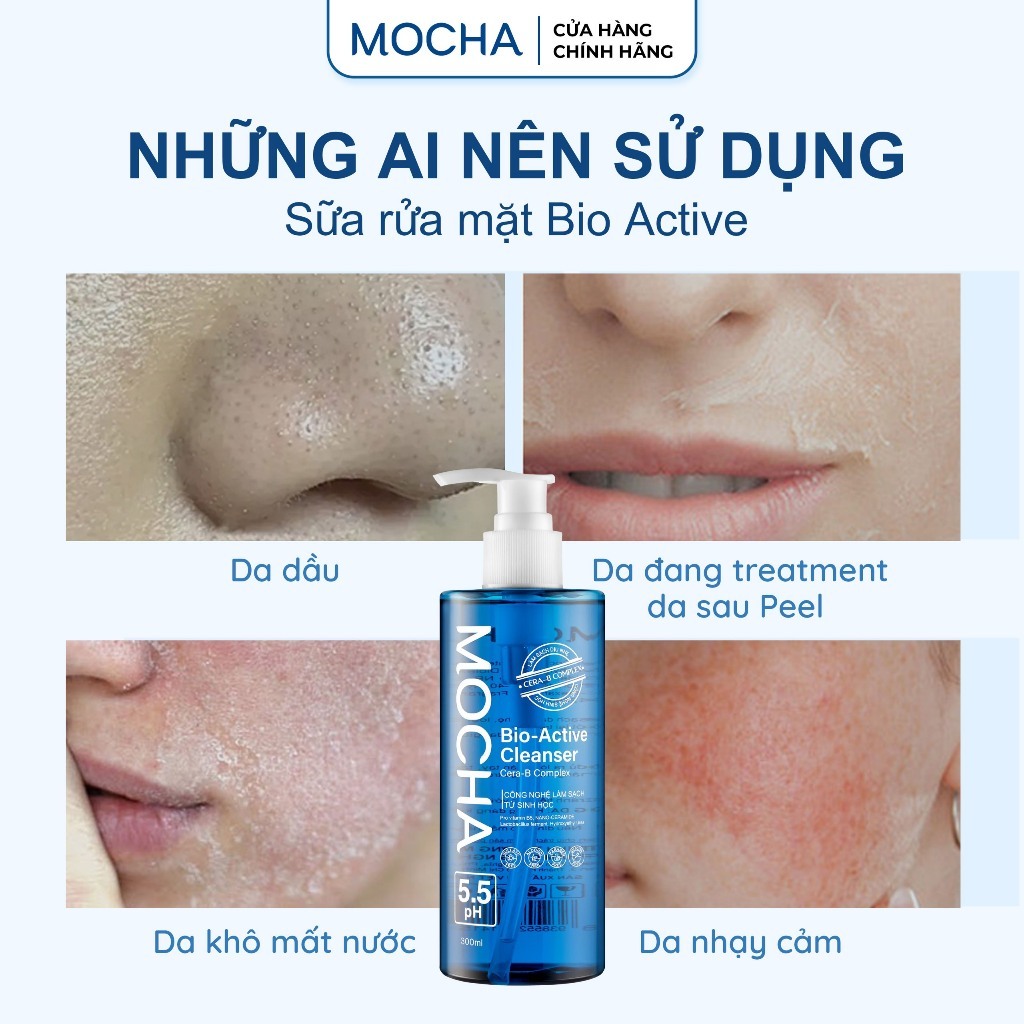 Ảnh Combo 1 Sữa Rửa Mặt Bio Active Mocha 300ml Và 1 Kem Dưỡng Biovector 6 Active Gold 30gr 3
