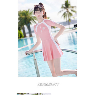 Đồ bơi cho bé gái liền thân chân váy size 14 - 45kg, bikini cho bé gái có quần bảo hộ