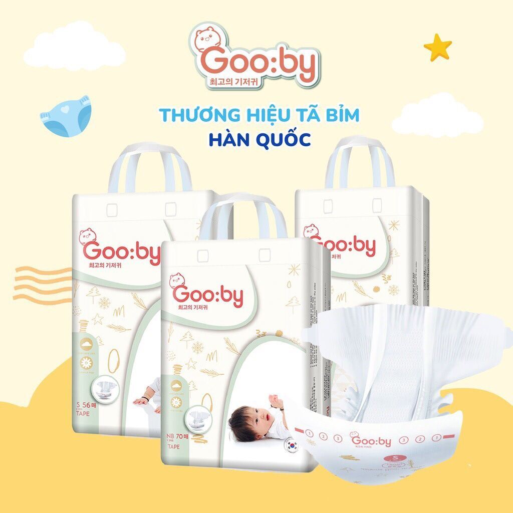 Combo 2 bịch Bỉm quần Gooby Premium bỉm đêm, chống trào 12h, đủ size M/L/XL/XXL kèm quà