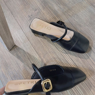 Sục Nữ Mũi Vuông Da Mềm QC Fullbox Mieo Shoes D2637 D2638