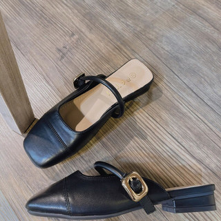 Sục Nữ Mũi Vuông Da Mềm QC Fullbox Mieo Shoes D2637 D2638