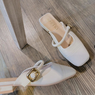 Sục Nữ Mũi Vuông Da Mềm QC Fullbox Mieo Shoes D2637 D2638