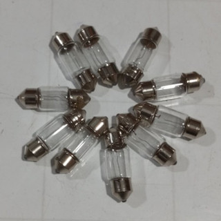Combo 10 Bóng đèn trần ô tô, bóng Halogen, bóng con lợn 2 đầu điện 12v 24v.
