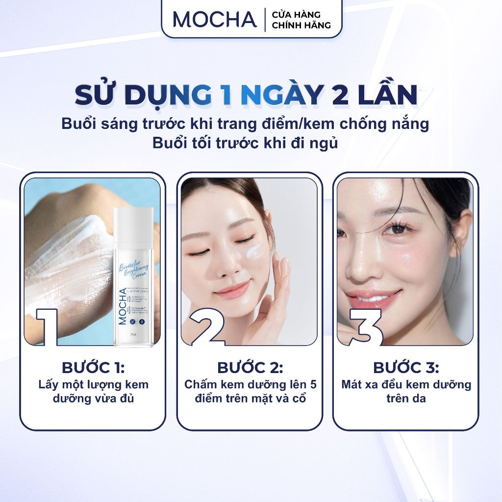 Kem Dưỡng Sáng Và Phục Hồi Da Mocha Biovector 6 Active, Dịu Nhẹ Lành Tính Cho Cả Da Dầu Mụn Nhạy Cảm