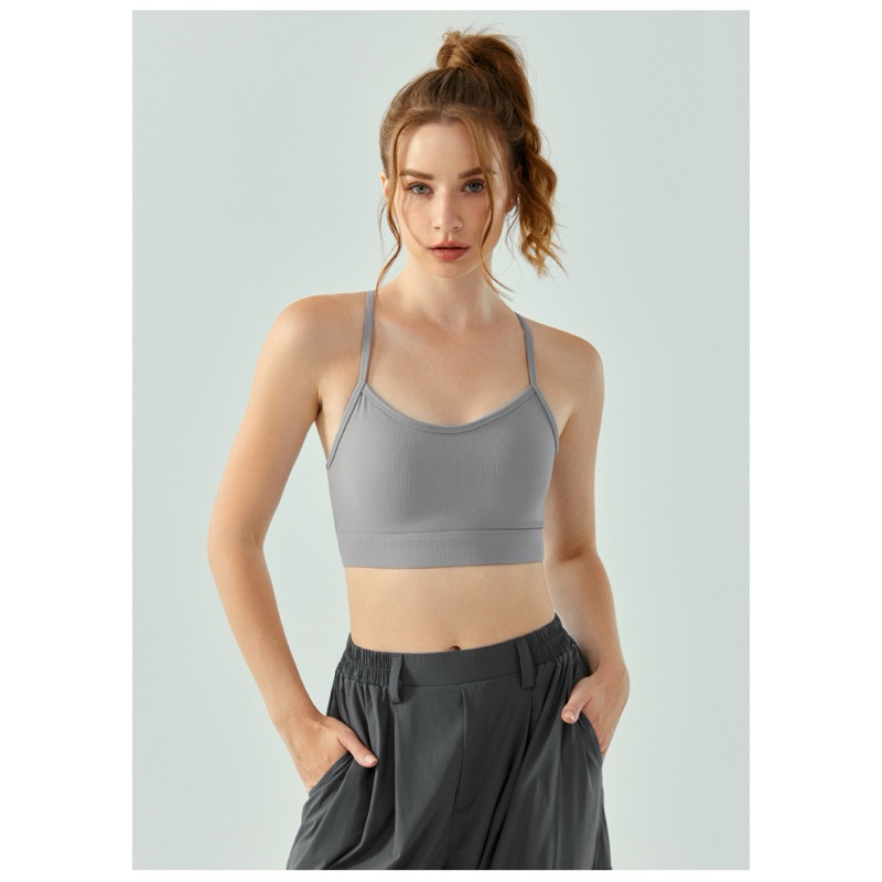 Áo bra thể thao chống sốc 2 dây đan chéo thời trang