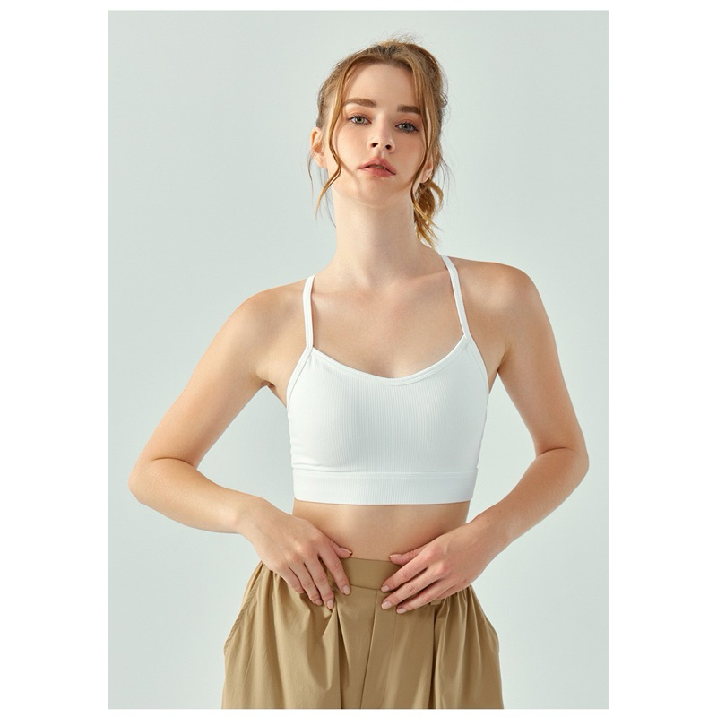 Áo bra thể thao chống sốc 2 dây đan chéo thời trang