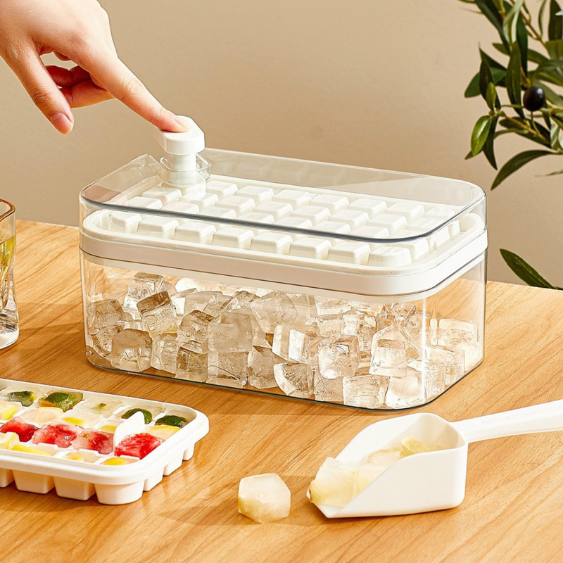Khay Làm Đá thông minh 32 viên Có Nắp Đậy an toàn cho sức khỏe (Tuyển   )