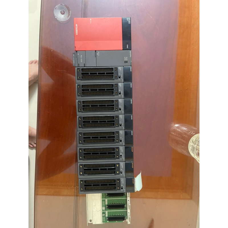 bộ lập trình PLC mitsubishi CPU Q00CPU bo nguồn, Module QX42 QY42P Base ...