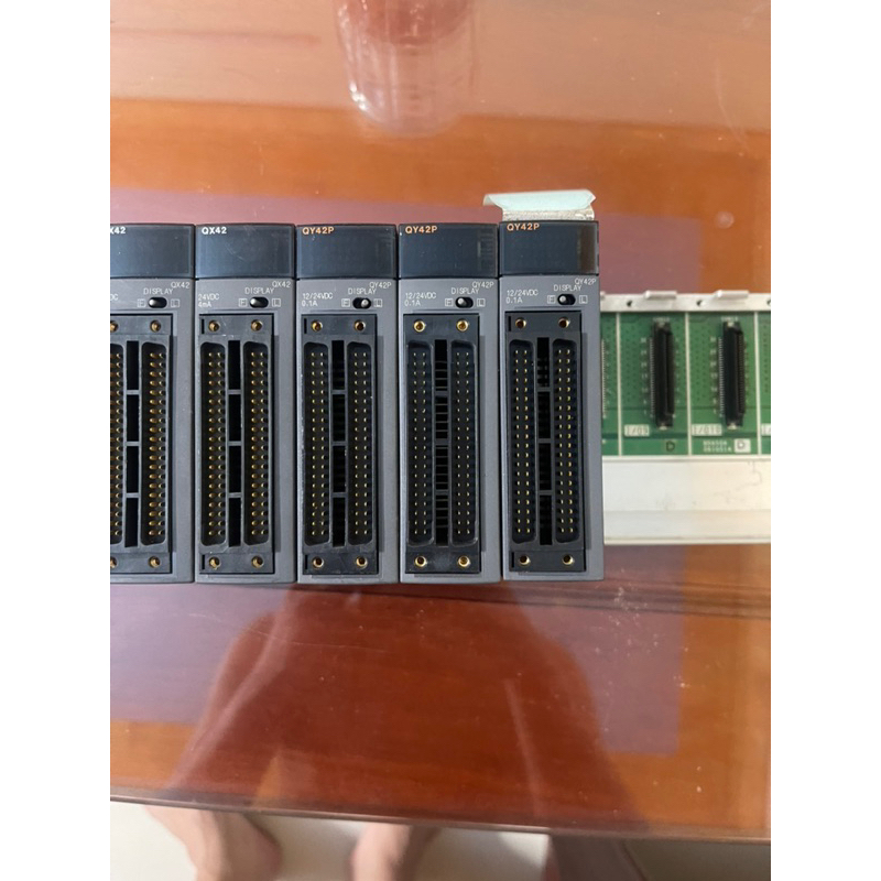 bộ lập trình PLC mitsubishi CPU Q00CPU bo nguồn, Module QX42 QY42P Base ...