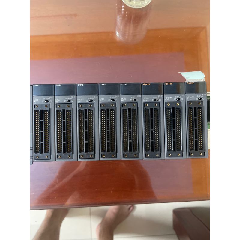 bộ lập trình PLC mitsubishi CPU Q00CPU bo nguồn, Module QX42 QY42P Base ...