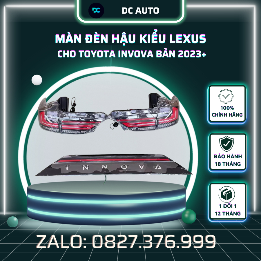Đèn Hậu Kiểu Lexus cho Innova Cross 2023+ | Shopee Việt Nam