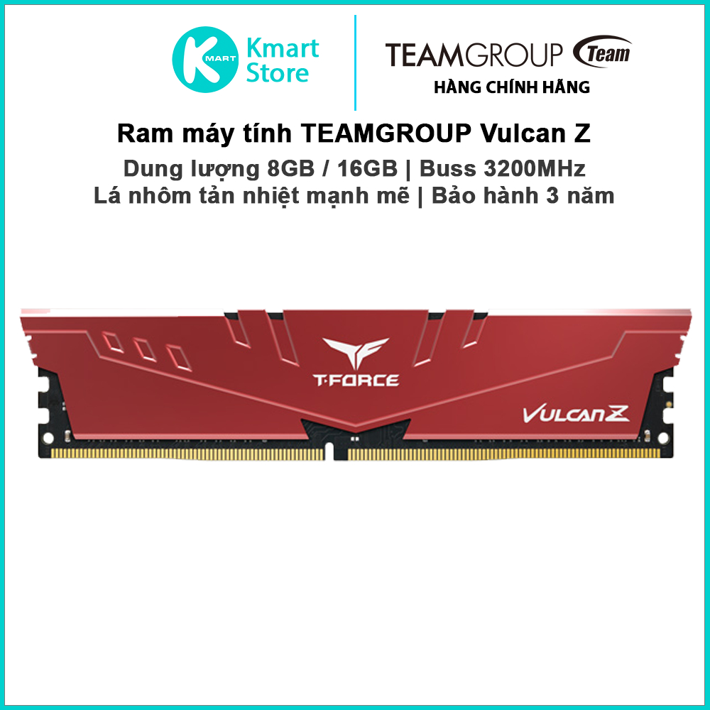 Ram máy tính TeamGroup T-Force VulCan Z | Dung lượng 8GB / 16GB Bus ...