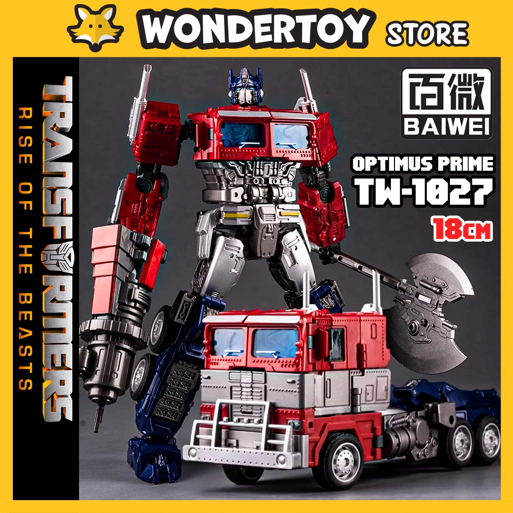 Mô hình Baiwei Optimus Prime TW 1027 Transformers ROTB Cybertron Commander Robot biến hình