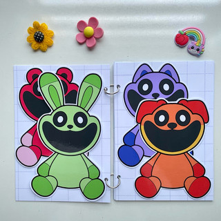Đồ chơi bóc dán Bệnh viện thú y Poppy Playtime - Búp bê giấy Pighandmade