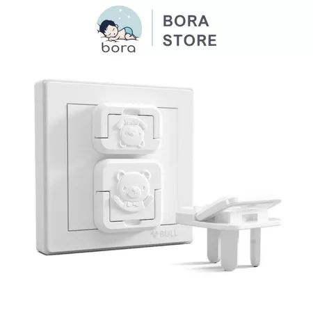 Bịt ổ điện cao cấp giữ an toàn cho bé [Màu sắc đẹp, có quai tháo ra dễ dàng]