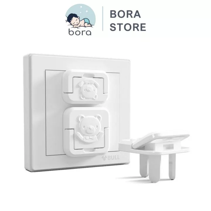Bịt ổ điện cao cấp giữ an toàn cho bé [Màu sắc đẹp, có quai tháo ra dễ dàng]