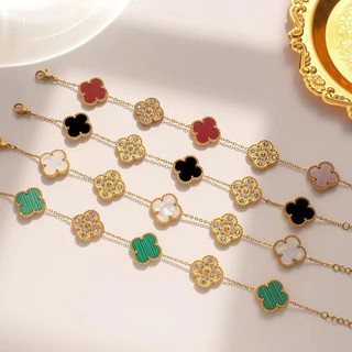 Vòng tay nữ LAMY Five Four Leaf Clovers Bracelet Silver 2026