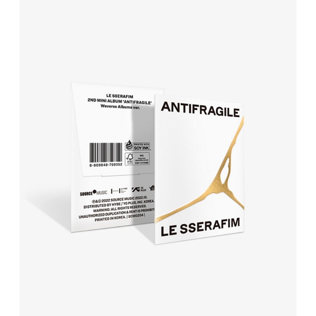 Album Le Sserafim Antifragile nguyên seal Weverse version | Shopee