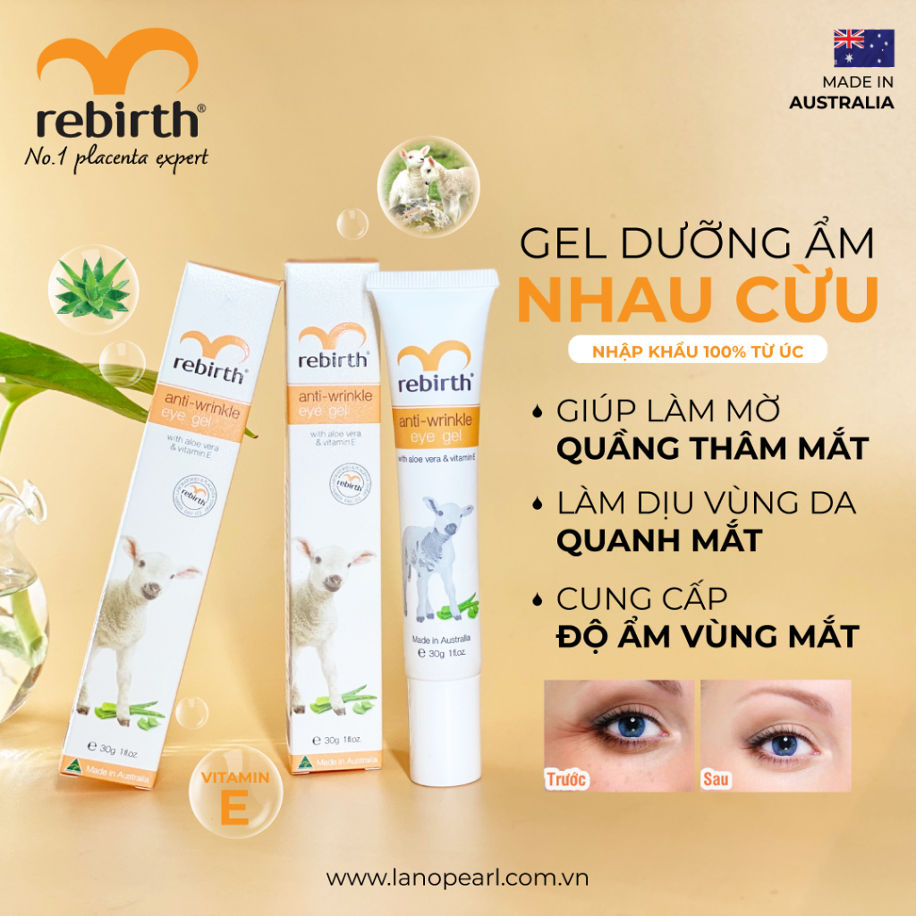 Ảnh Gel dưỡng chống nhăn vùng mắt Rebirth Anti-Wrinkle Eye Gel (30ml) 3