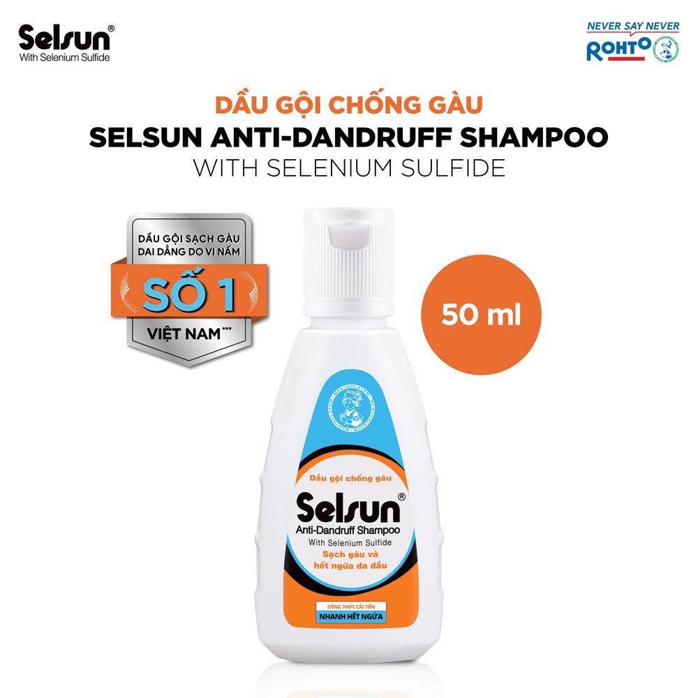 Ảnh Dầu gội Selsun chống gàu, sạch gàu & hết ngứa da đầu Selsun Anti-Dandruff Shampoo 50ml 2