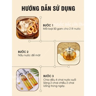 Sơn tra, phật thủ, combo giảm mỡ hiệu quả, set trà lá nam 10 vị tự chọn - Lãn Ông