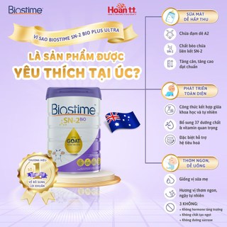 Sữa Dê Biostime Sn-2 Bio Plus Ultra Goat số 1, 2, 3 hộp 800g Úc