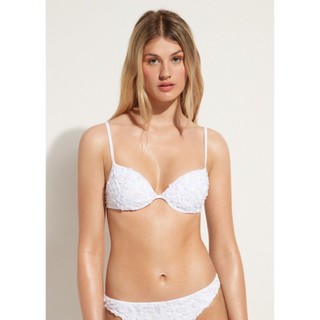 Áo, quần bikini đi biển màu trắng dệt hoa hàng VNXK