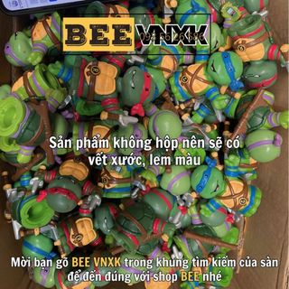 Set 3 mô hình Ninja Rùa đúc đặc, cao 8cm, hãng Mattel xuất dư không hộp BEE VNXK