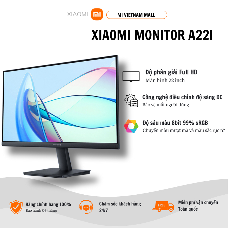 Màn Hình Máy Tính PC Xiaomi Monitor A22i màn 22inch IPS 1080P Chuẩn ...