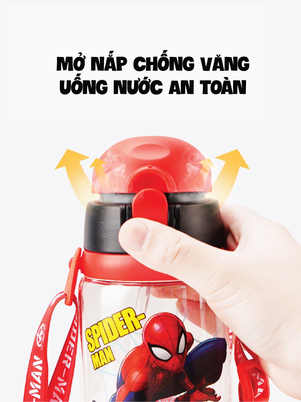 Ảnh Bình uống nước cho bé 1989KIDS chất liệu tritan an toàn cho bé,Bình nước siêu nhân elsa cho trẻ em 2 nắp tiện lợi 4