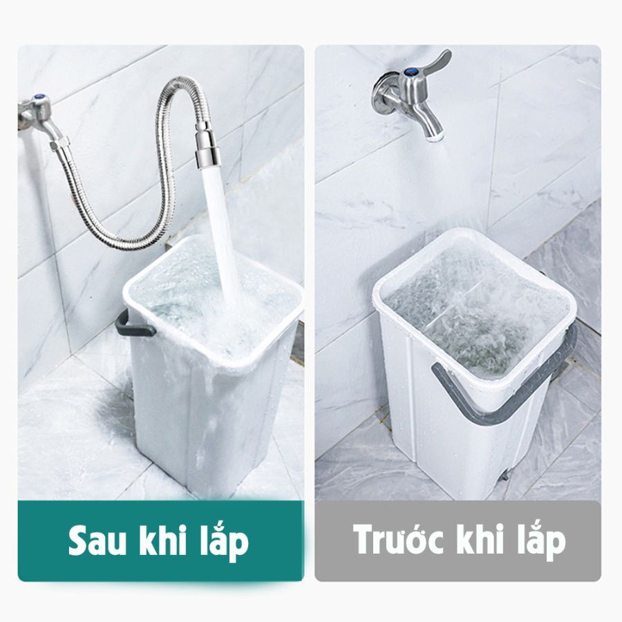 Dây Nối Vòi Nước Đa Năng, Xoay 720 Độ Chất Liệu Inox 304 Khống Gỉ,Sử Dụng Đa Năng Cho Nhiều Loại Vòi