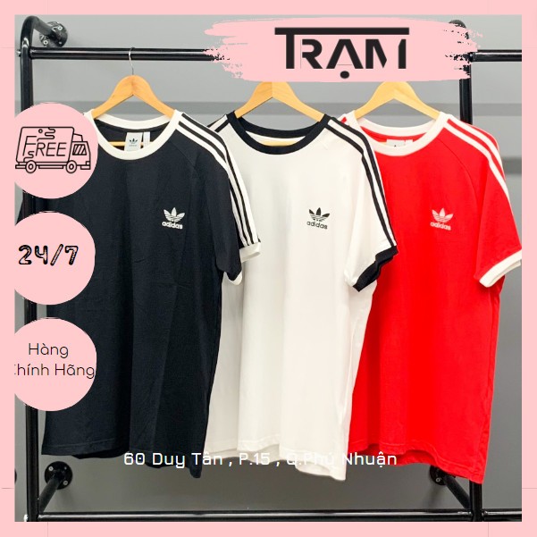 Áo Thun ADIDAS 3 Sọc Adicolor Màu Đen Trắng Hàng Chính Hãng | Shopee ...