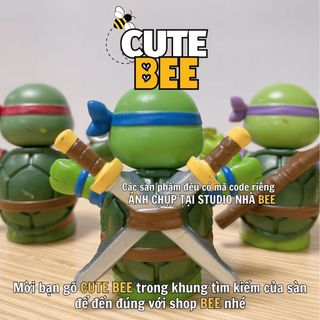 Combo 3 mô hình Ninja Rùa mini chính hãng Mattel xuất dư phiên bản đặc biệt - Teenage Mutant Ninja Turtles Figurines