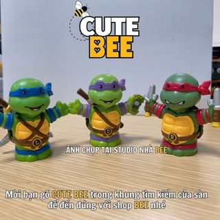 Combo 3 mô hình Ninja Rùa mini chính hãng Mattel xuất dư phiên bản đặc biệt - Teenage Mutant Ninja Turtles Figurines