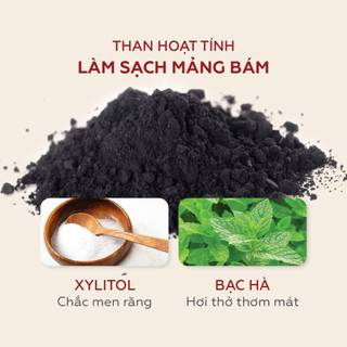 Than hoạt tính trắng răng hương trà xanh MIK ORGANIC (50g)