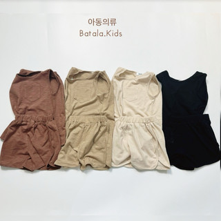 Bộ đồ mùa hè cho bé BATALA KIDS, Set quần áo cotton cho bé trai bé gái kiểu Hàn Quốc