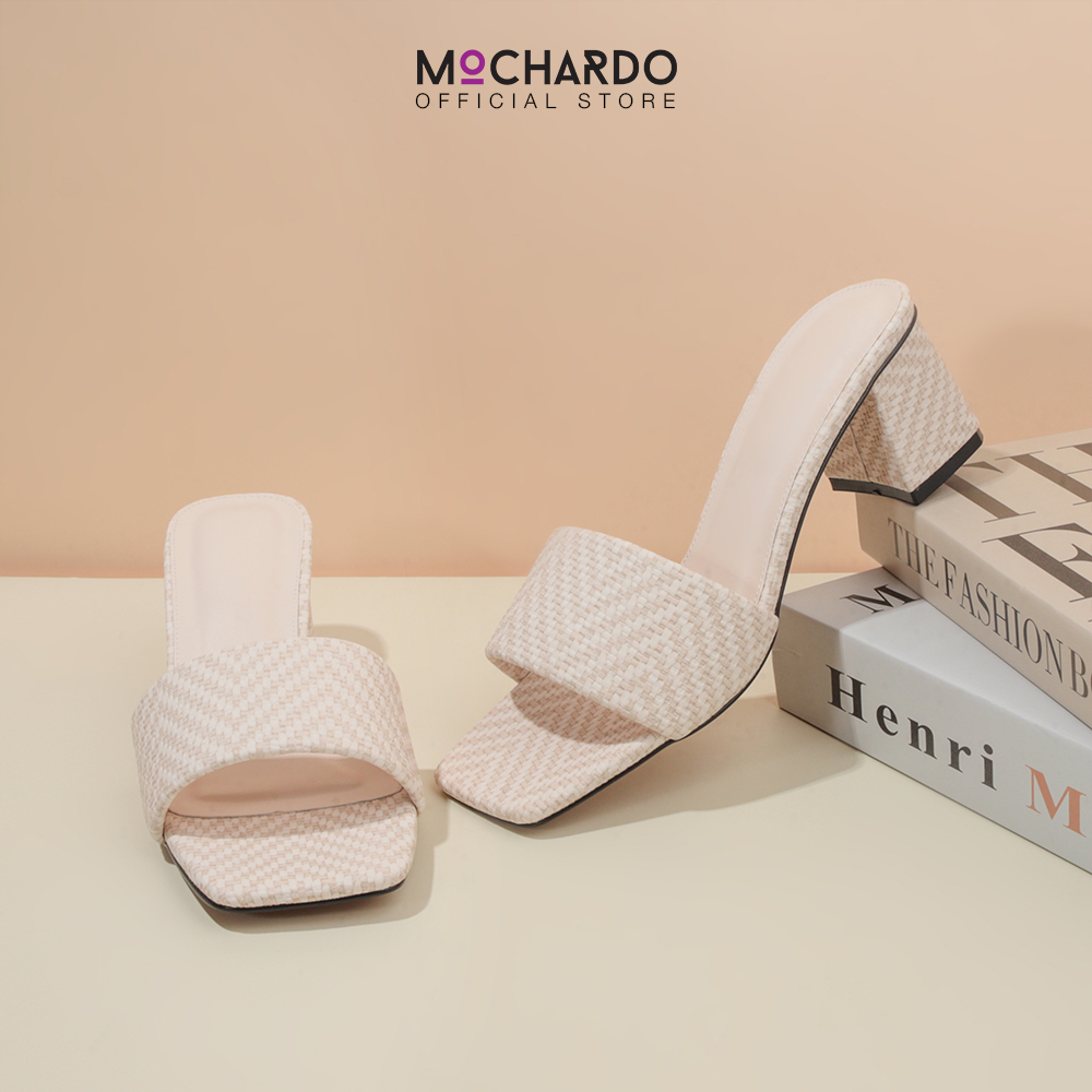 Dép Cao Gót MOCHARDO Quai Ngang Sang Chảnh TM-001