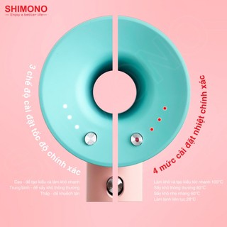 Máy sấy tóc ion âm Shimono SM-HD05 (5 đầu sấy và tạo kiểu) - Hàng chính hãng, bảo hành 12 tháng