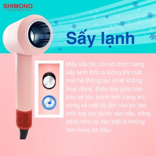 Máy sấy tóc ion âm Shimono SM-HD05 (5 đầu sấy và tạo kiểu) - Hàng chính hãng, bảo hành 12 tháng