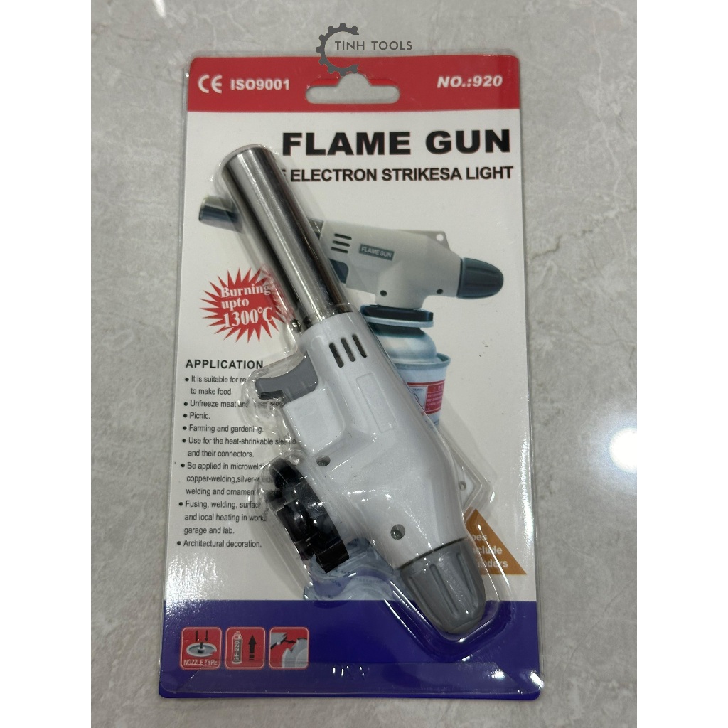 Khò ga Flame gun No 920, Đầu khò lửa cầm tay sử dụng bình gas mini